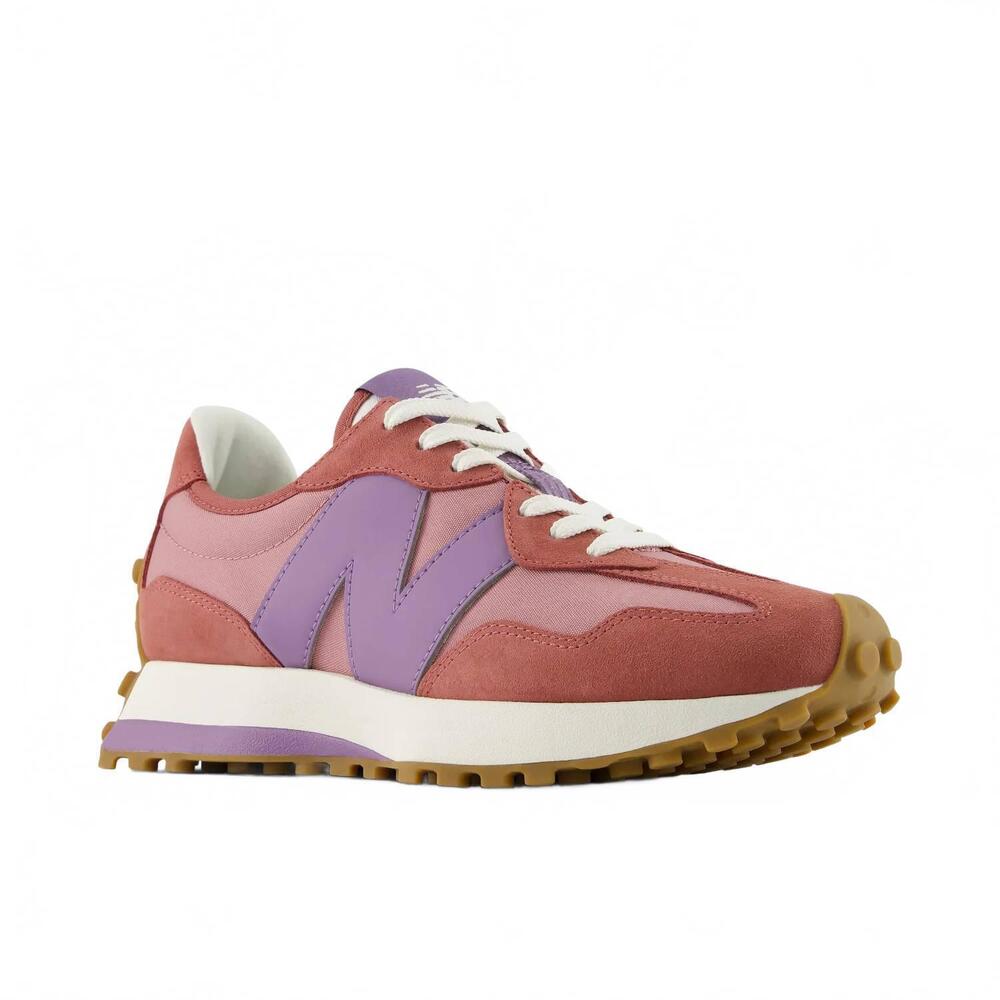 NEW NEW BALANCE women's 327 shifted sneakers in rosewood candied violet - Picture 3 of 7